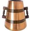 New Pamono Spanish Copper and Oak Herrade Basque Water Holder, 1960s