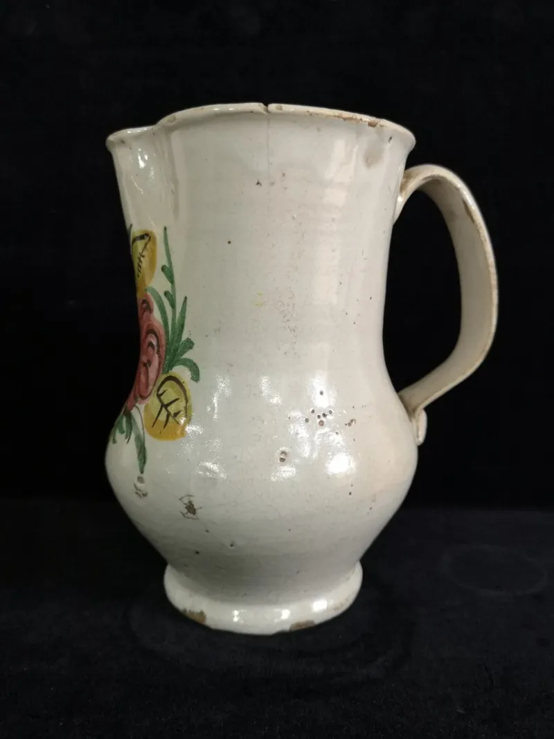 Pamono Spanish Folk Art Ceramic Wine Jug, 1880s> Bottles, Carafes & Jugs