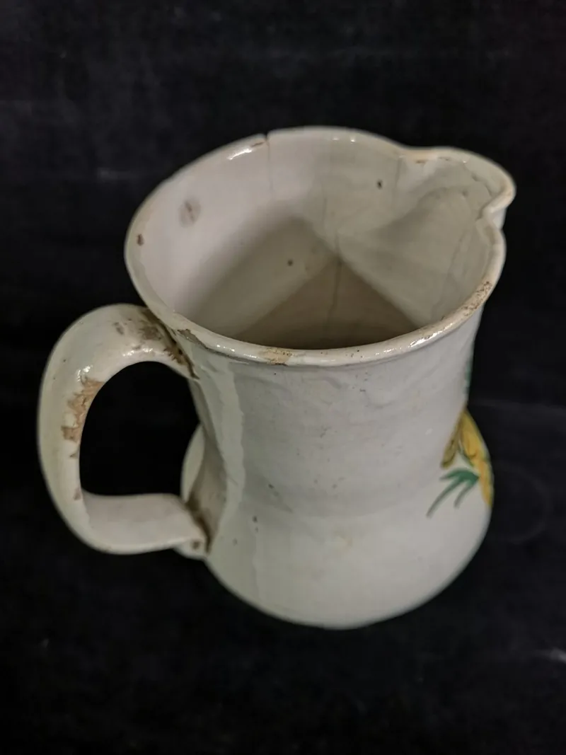 Pamono Spanish Folk Art Ceramic Wine Jug, 1880s> Bottles, Carafes & Jugs