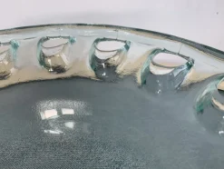 Pamono Spanish Openwork Glass Bowl, 1970s><noscript><img width=