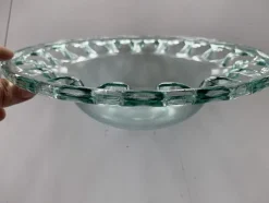 Pamono Spanish Openwork Glass Bowl, 1970s><noscript><img width=