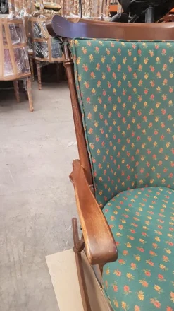 Pamono Spanish Rocking Chair in Oak> Rocking Chairs
