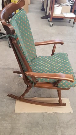 Pamono Spanish Rocking Chair in Oak><noscript><img width=