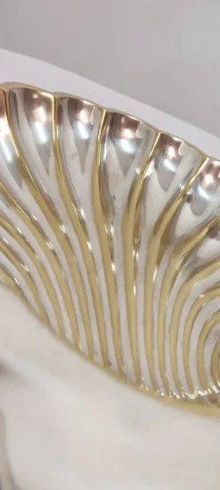 Sale Pamono Spanish Shell-Shaped Brass Tray, 1970s