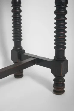 Discount Pamono Spanish Turned Ebonised Wood Console Table, 19th Century