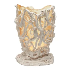 Pamono Special Clear, Matt White Spaghetti Vase by Gaetano Pesce for Fish Design> Vases|Tabletop