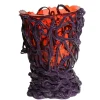 Pamono Special Clear Red and Matt Purple Spaghetti Vase by Gaetano Pesce for Fish Design> Tabletop