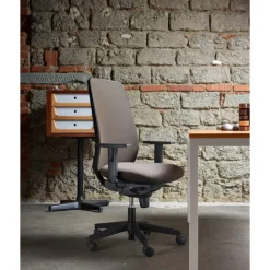 Clearance Pamono Speed High Backrest Managerial Armchair in Mesh and Upholstery by Quinti Sedute