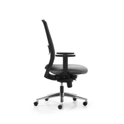 Clearance Pamono Speed High Backrest Managerial Armchair in Mesh and Upholstery by Quinti Sedute