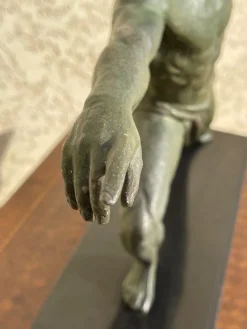 Clearance Pamono Spelter and Marble Sculpture by Jean De Roncourt, 1930