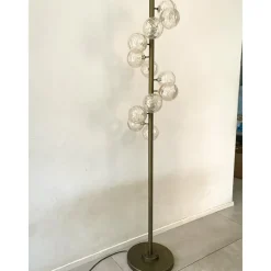 Pamono Spheres with Gold Murano Glass Burnished Floor Lamp by Simoeng><noscript><img width=