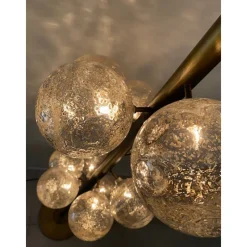 Pamono Spheres with Gold Murano Glass Burnished Floor Lamp by Simoeng><noscript><img width=