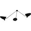 New Pamono Spider Ceiling Lamp with 3 Arms by Serge Mouille