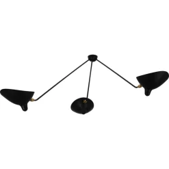 New Pamono Spider Ceiling Lamp with 3 Arms by Serge Mouille