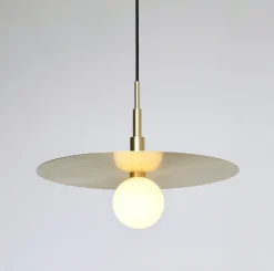 Sale Pamono Spinode Minimal Modern Design Pendant Lamp With Brass Flat Disc from Balance Lamp