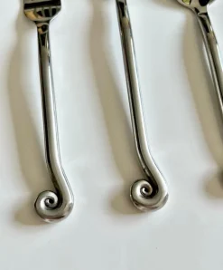 Best Pamono Spiral Cutlery Set in Stainless Steel, 2010s, Set of 5