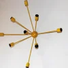 New Pamono Sputnik 9-Armed Wall Lamp in Yellow