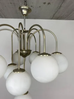Pamono Sputnik Chandelier attributed to Jaroslav Bejvl for Kamenický Šenov, 1940s><noscript><img width=