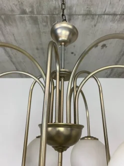 Pamono Sputnik Chandelier attributed to Jaroslav Bejvl for Kamenický Šenov, 1940s><noscript><img width=