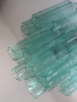 Online Pamono Sputnik Chandelier in Light Green Murano Glass from Simoeng