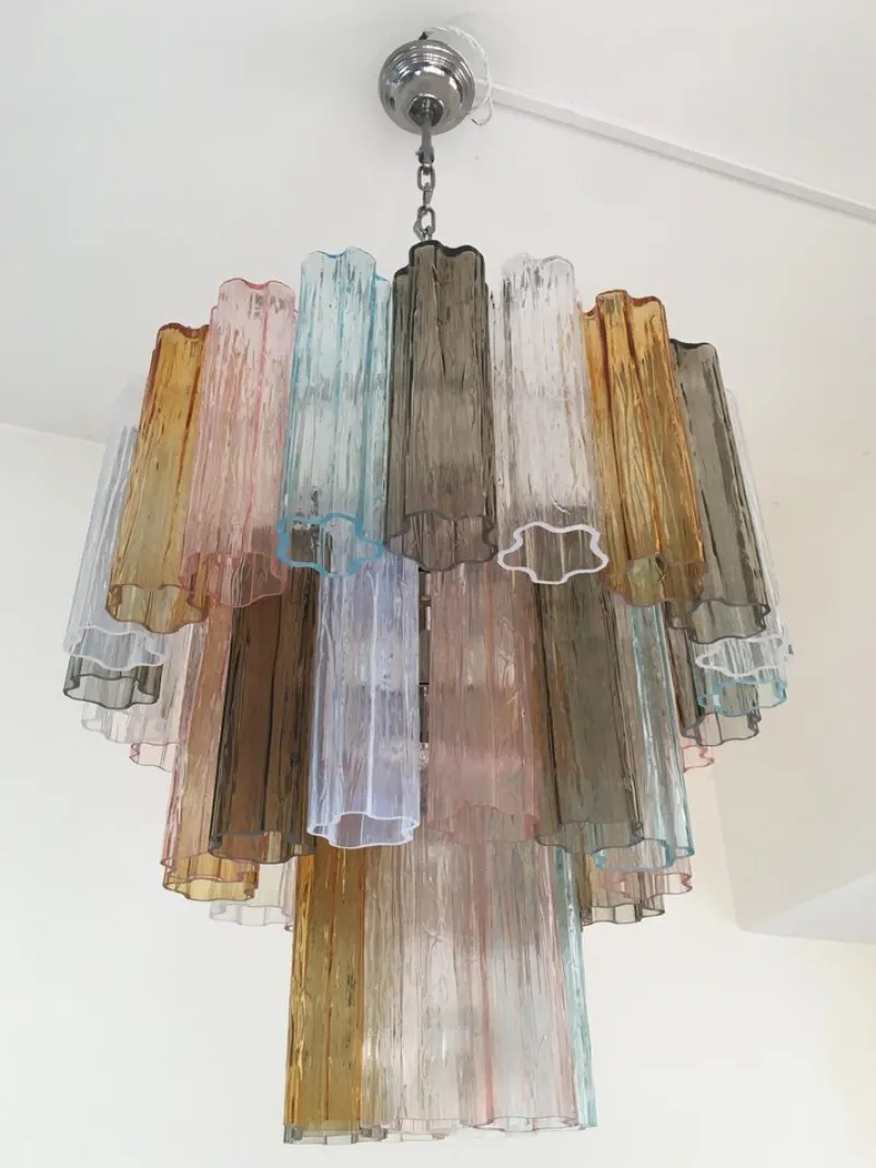 Pamono Sputnik Chandelier in Murano Glass from Simoeng