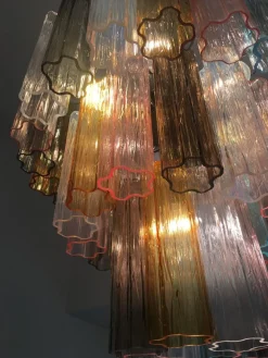 Pamono Sputnik Chandelier in Murano Glass from Simoeng
