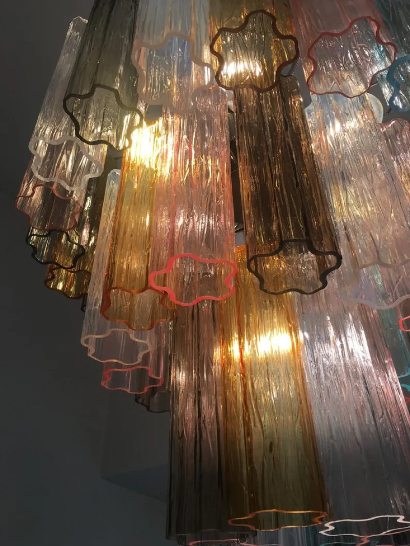 Pamono Sputnik Chandelier in Murano Glass from Simoeng
