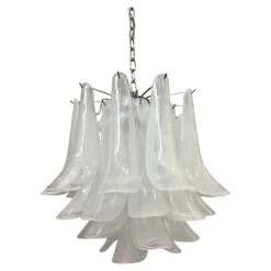 Pamono Sputnik Chandelier with Alabaster Italian Glass by Simoeng> Ceiling Lights