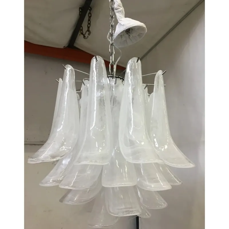Pamono Sputnik Chandelier with Alabaster Italian Glass by Simoeng> Ceiling Lights