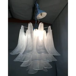 Pamono Sputnik Chandelier with Alabaster Italian Glass by Simoeng><noscript><img width=