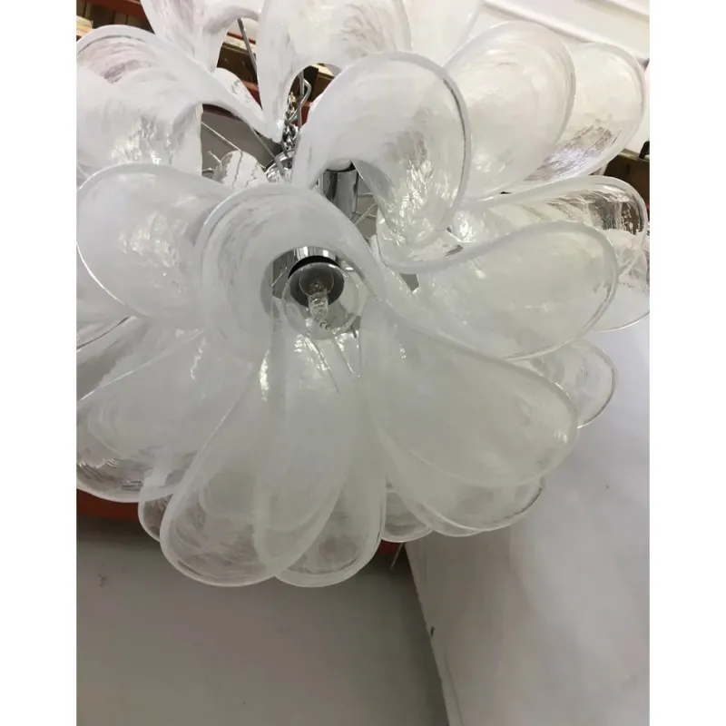 Pamono Sputnik Chandelier with Alabaster Italian Glass by Simoeng> Ceiling Lights