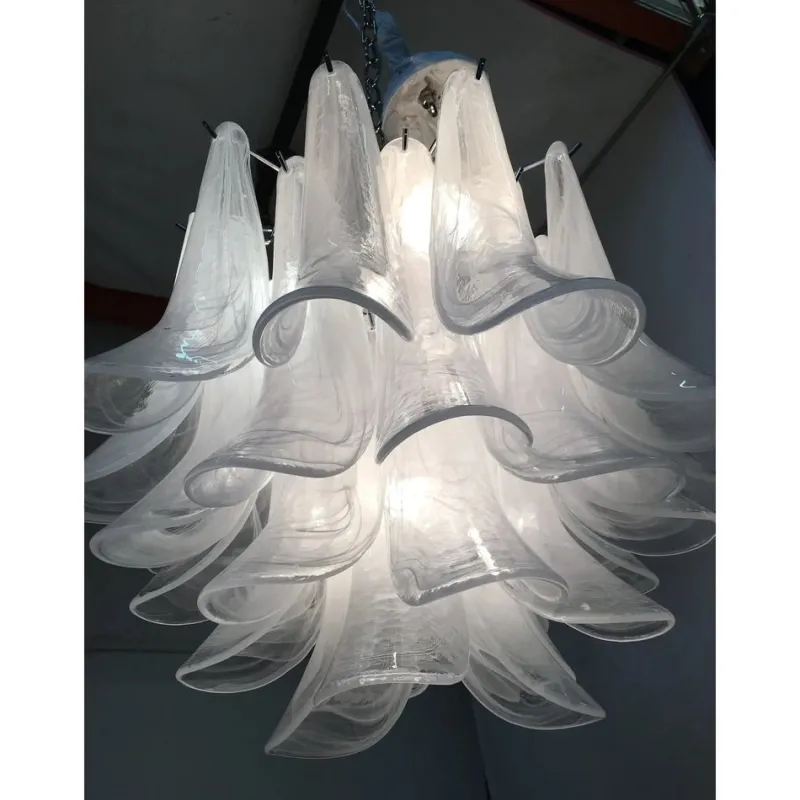 Pamono Sputnik Chandelier with Alabaster Italian Glass by Simoeng> Ceiling Lights
