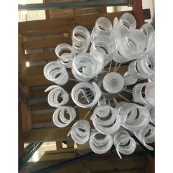 Pamono Sputnik Chandelier with Swirling Italian Glass by Simoeng><noscript><img width=