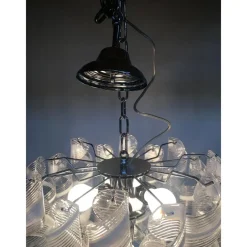 Pamono Sputnik Chandelier with Swirling Italian Glass by Simoeng><noscript><img width=
