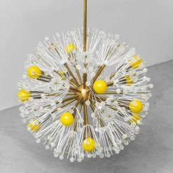 Pamono Sputnik Flocon 12-Light Chandelier, 1960s><noscript><img width=