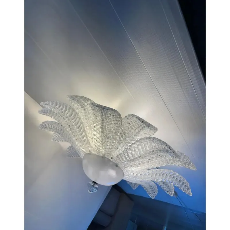 Pamono Sputnik Flush Mount in Murano Glass by Simoeng, Set of 2> Ceiling Lights