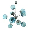 Pamono Sputnik Light-Blue Ballotton Murano Glass Chandelier by Simoeng> Ceiling Lights