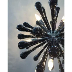 Pamono Sputnik Pendant with Black Drops with Bubbles Inside by Simoeng><noscript><img width=