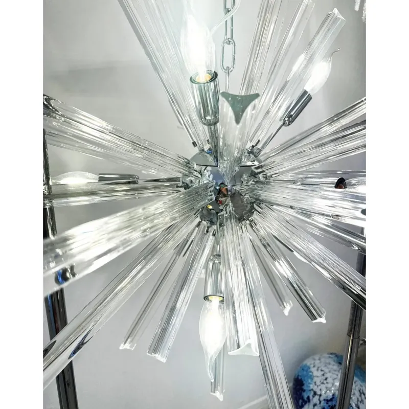 Pamono Sputnik Triedro Murano Glass Pendant by Simoeng> Ceiling Lights