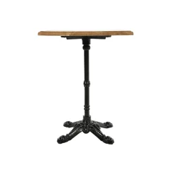 Pamono Square Bistro Table in Wood & Cast Iron><noscript><img width=