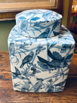 Sale Pamono Square Box Blue Parrots by Quain and quantity