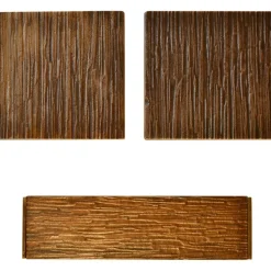 Pamono Square Bronze Push and Pull Door Handles and Letterbox, Set of 3> Architectural Elements