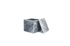 Pamono Square Grey Marble Box from Fiammettav Home Collection> Trunks, Crates & Baskets