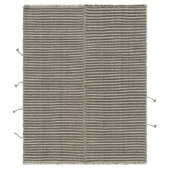 New Pamono Square Rug with Stripes from R&K Principal Jahanshah Nazmiyal