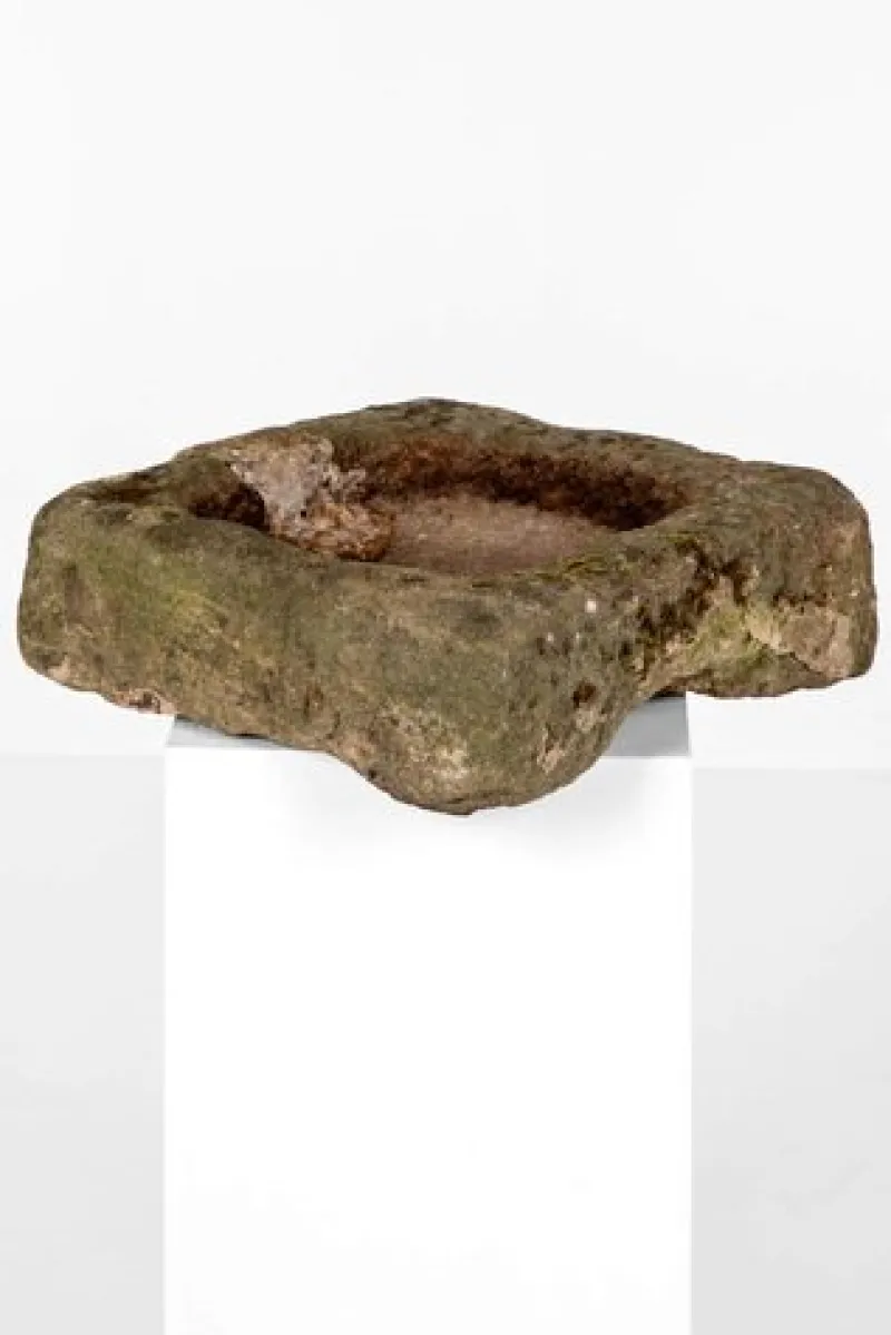 Pamono Square Sandstone Trough> Garden Accessories