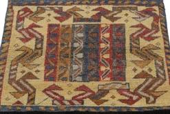 Outlet Pamono Square Scatter Rug with Geometric Patterns from R&K Principal Jahanshah Nazmiyal