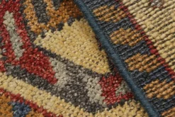 Outlet Pamono Square Scatter Rug with Geometric Patterns from R&K Principal Jahanshah Nazmiyal