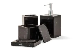 Pamono Square Soap Dispenser in Black Marble> Decorative Objects