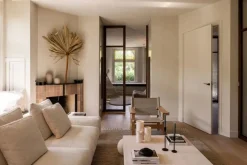 Hot Pamono Square Stone Coffee Table with Ball Sphere Base by My Habitat Design