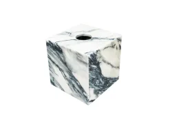 Pamono Square Tissue Box Cover in Paonazzo Marble> Trunks, Crates & Baskets